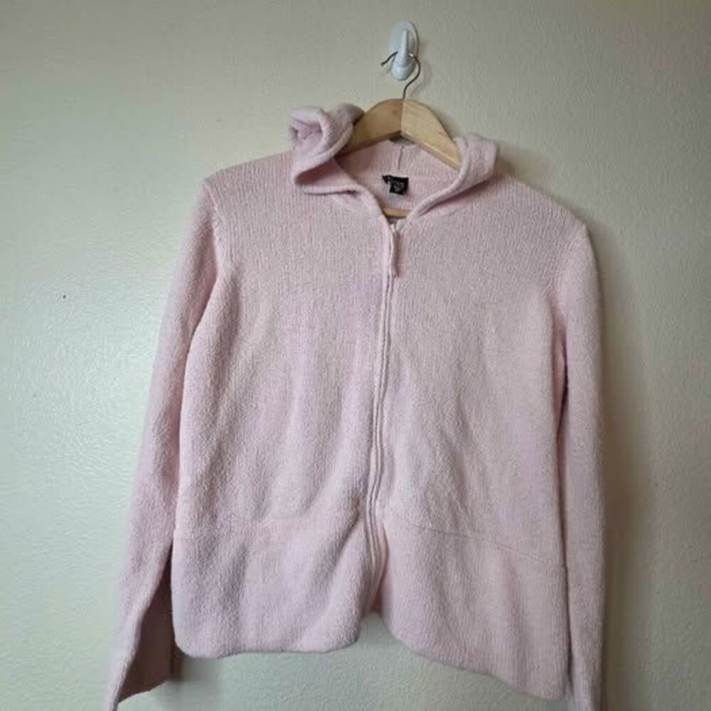 Eileen Fisher Knit Zip-Up Hoodie size medium